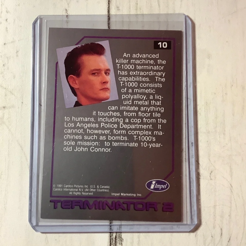 1991 Impel Terminator 2: Judgement Day Robert Patrick #10